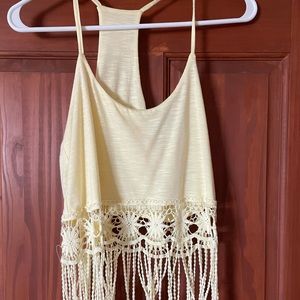 Fringe crop top